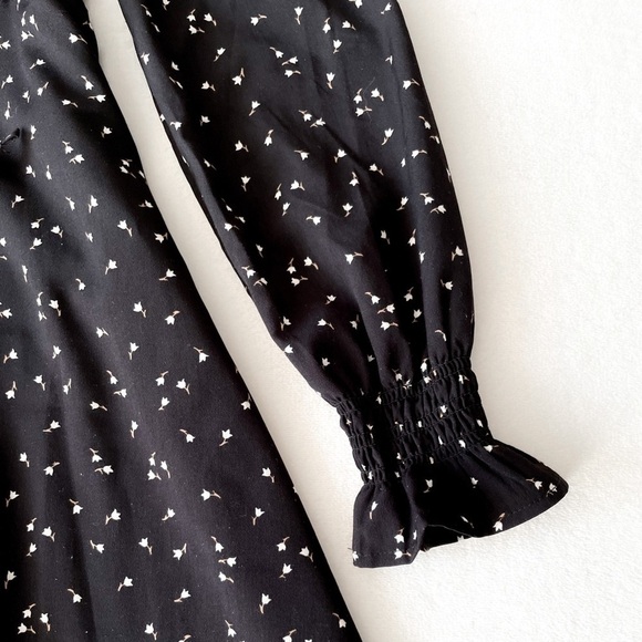 OAK + Fort Ditsy Floral Midi Dress - Picture 8 of 11